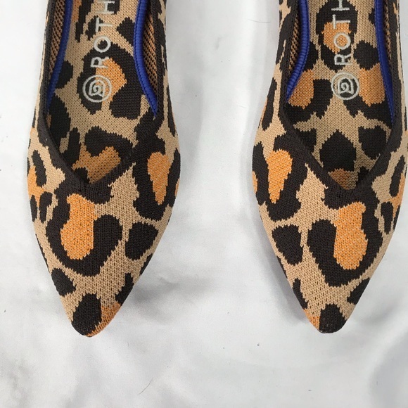 Rothy's The Point Flats in Leopard Retired Style - Picture 4 of 13